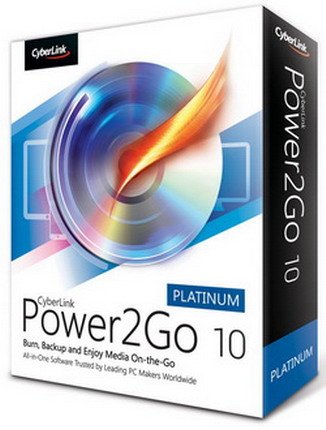 Обложка CyberLink Power2Go 10.0.1210 + Rus