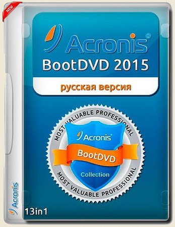 Обложка Acronis BootDVD 2015 Grub4Dos Edition 13 in 1 v.34 (RUS)