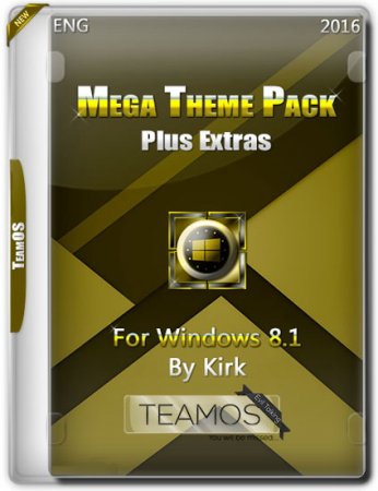 Обложка Mega Theme Pack Plus Extras For Windows 8.1 by Kirk TeamOS (2016)