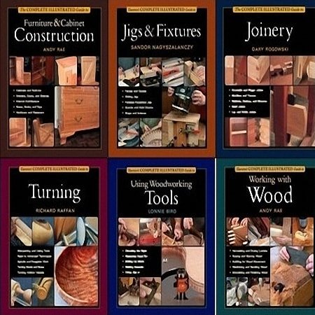 Обложка Taunton's The Complete Illustrated Guide Collection to Woodworking - Серия из 14 книг (PDF)