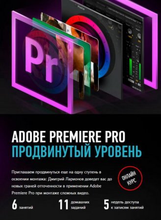 Обложка Adobe Premiere Pro. Продвинутый уровень (2015) Онлайн курс