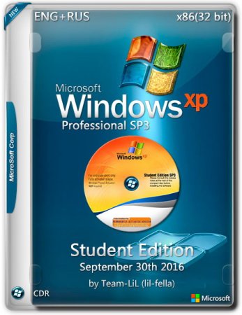 Обложка Windows XP Pro SP3 x86 Student Edition September 30th 2016 (ENG/RUS)