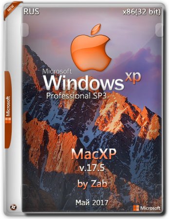 Обложка Windows MacXP x86 v.17.5 by Zab (2017) RUS