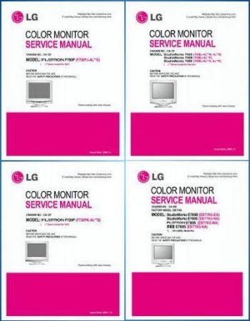 Обложка Мониторы LG - Схемы и сервис-мануалы (PDF, HTM, XLS, TXT)