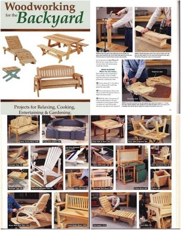Обложка Деревянная мебель для загородного дома / Woodworking Backyard (PDF)