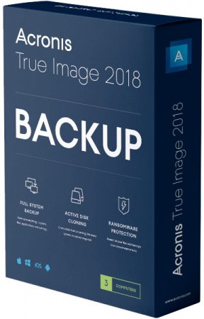 Обложка Acronis True Image 2018 Build 10410 RePack + Bootable ISO (MULTI/RUS/ENG)