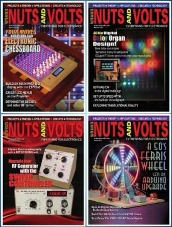 Обложка Подшивка журнала - Nuts And Volts №1-12 (January-December 2017) PDF. Архив 2017