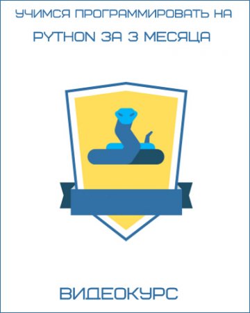 Обложка Учимся программировать на Python за 3 месяца (Видеокурс)