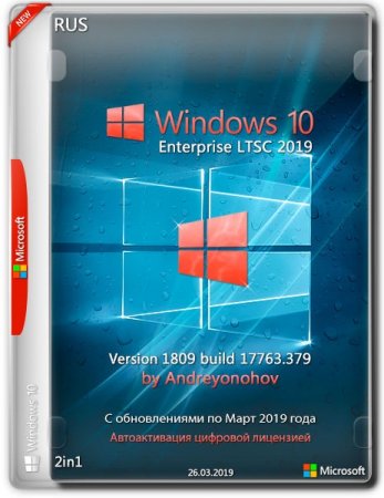 Обложка Windows 10 Enterprise LTSC x86/x64 17763.379 2in1 by Andreyonohov (2019) RUS