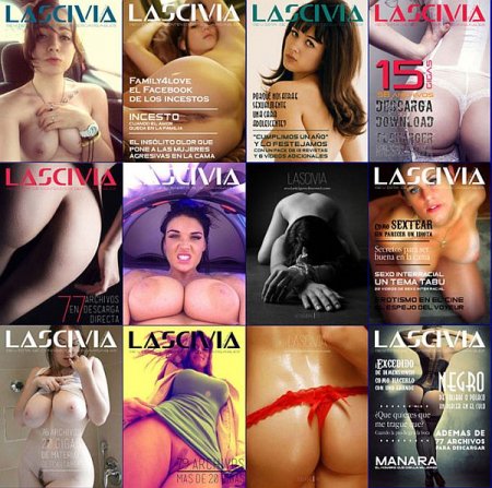 Обложка Подшивка журнала - Lascivia Magazine №1-12 (January-December 2015) PDF. Архив 2015