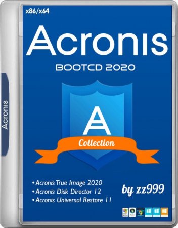 Обложка Acronis BootCD 2020 by zz999 2019.11.27 (x86/x64) RUS