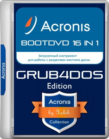 Обложка Acronis BootDVD 2020 Grub4Dos Edition 16 in 1 (11.01.2020) (RUS)