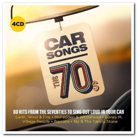 Обложка Car Songs - The 70s (4CD Box Set) (2019) FLAC