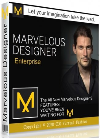 Обложка Marvelous Designer 9.5 Enterprise 5.1.445.28680 (MULTI/RUS/ENG) - программа по конструированию одежды