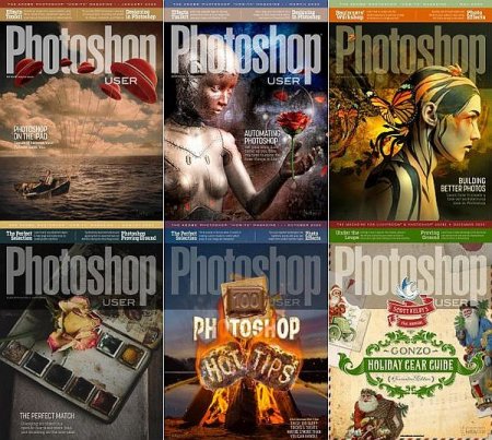 Обложка Подшивка журнала - Photoshop User (January-December 2020) PDF. Архив 2020
