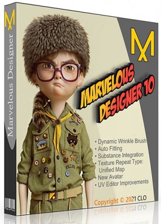 Обложка Marvelous Designer 10 Personal 6.0.405.32493 (MULTI/RUS/ENG) - программа по конструированию одежды