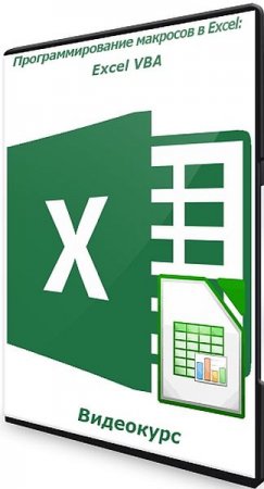 Обложка Программирование макросов в Excel: Excel VBA (2021) Видеокурс