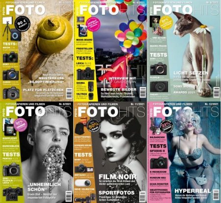 Обложка Подшивка журнала - Fotohits №1-12 (Januar-Dezember 2021) PDF. Архив 2021